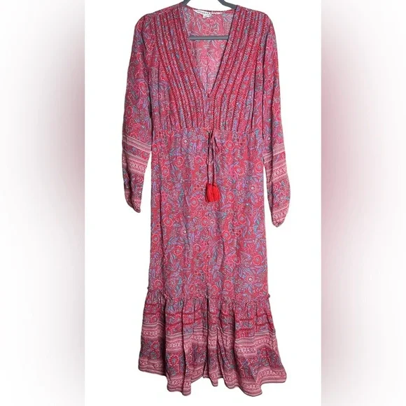 VERONICA BEARD Vani long sleeves floral print dress size M summer dress … - Picture 4 of 11